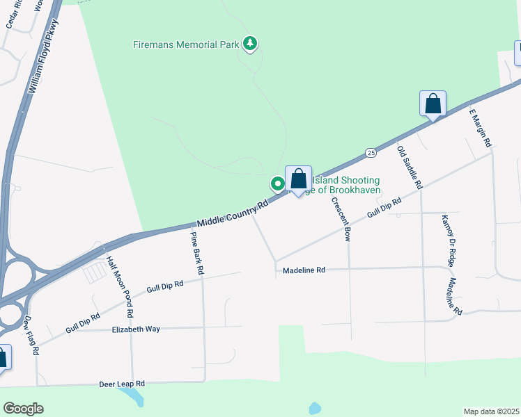 map of restaurants, bars, coffee shops, grocery stores, and more near 790 New York 25 in Ridge