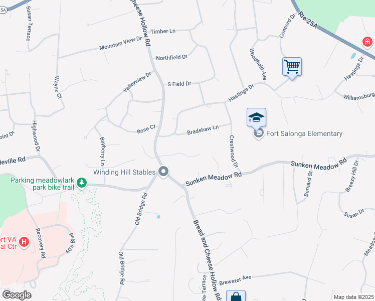 map of restaurants, bars, coffee shops, grocery stores, and more near 3 Martingale Gate in Northport
