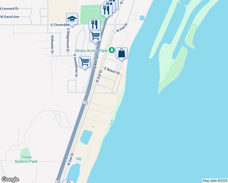 map of restaurants, bars, coffee shops, grocery stores, and more near 17504 N Oak Lawn Ave in Chillicothe