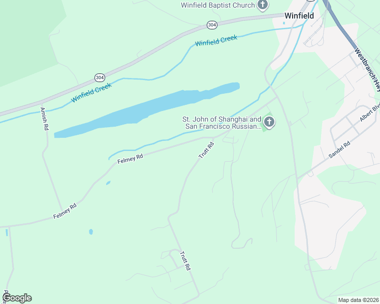 map of restaurants, bars, coffee shops, grocery stores, and more near 130 Trutt Road in Winfield