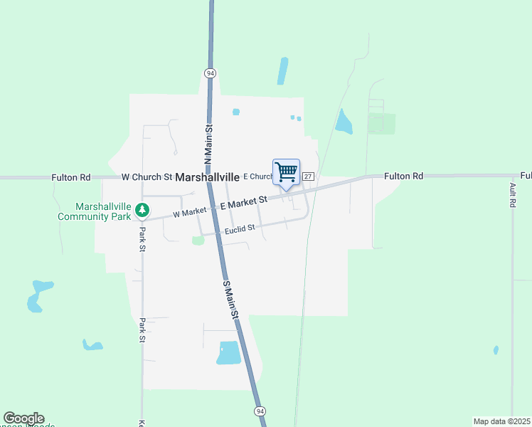 map of restaurants, bars, coffee shops, grocery stores, and more near 5 Chestnut Street in Marshallville