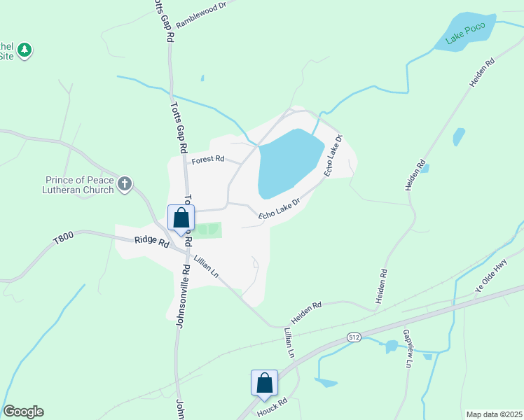 map of restaurants, bars, coffee shops, grocery stores, and more near 66 Echo Lake Drive in Bangor
