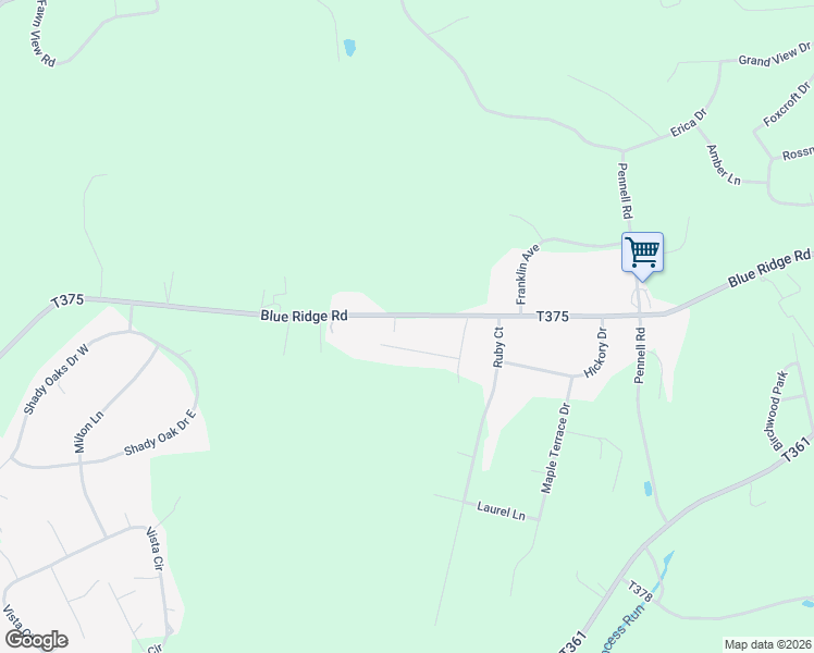 map of restaurants, bars, coffee shops, grocery stores, and more near 456 Blue Ridge Road in Saylorsburg