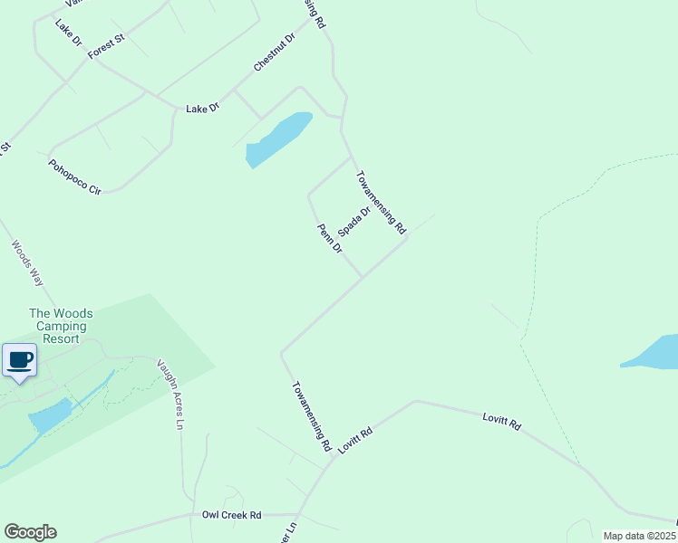 map of restaurants, bars, coffee shops, grocery stores, and more near 45 Penn Dr in Lehighton