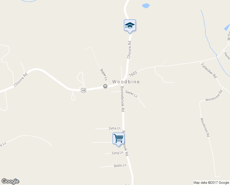 map of restaurants, bars, coffee shops, grocery stores, and more near 1191 Bonniebrook Road in Butler