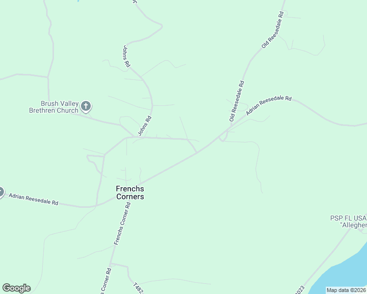 map of restaurants, bars, coffee shops, grocery stores, and more near 123 Johns Road in Adrian