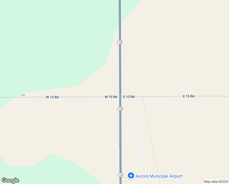 map of restaurants, bars, coffee shops, grocery stores, and more near 1501-1549 Highway 14 in Aurora