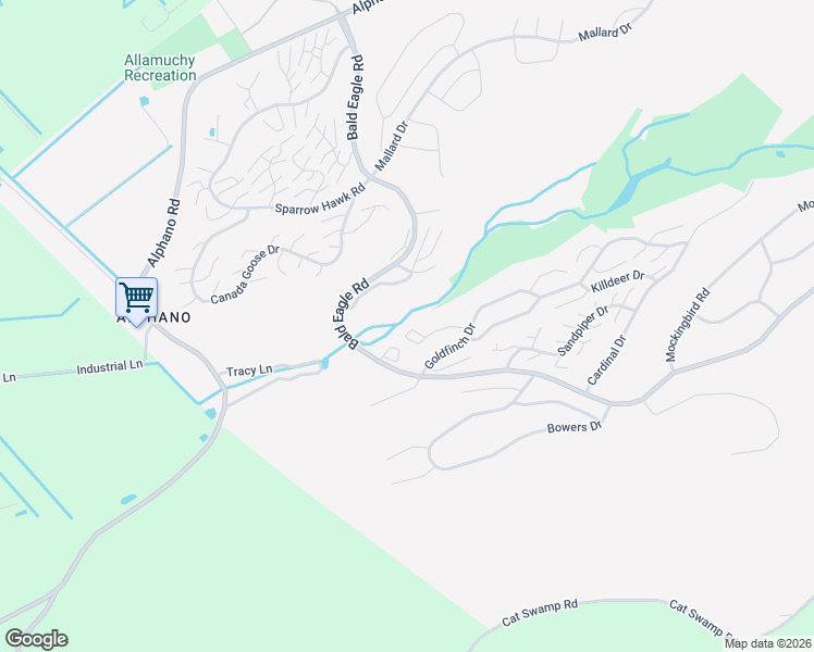 map of restaurants, bars, coffee shops, grocery stores, and more near 180 Goldfinch Court in Hackettstown