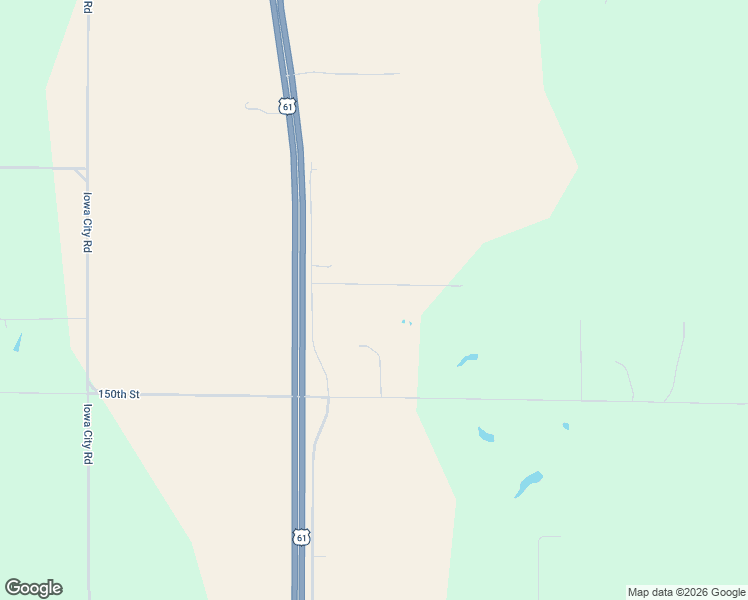 map of restaurants, bars, coffee shops, grocery stores, and more near 15254 U.S. 61 in Burlington