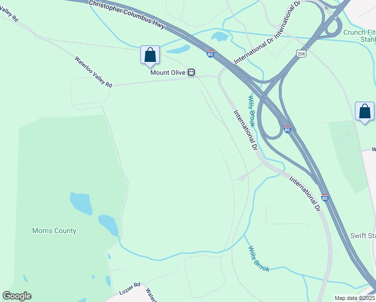 map of restaurants, bars, coffee shops, grocery stores, and more near 850 Clark Drive in Mount Olive