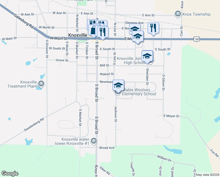 map of restaurants, bars, coffee shops, grocery stores, and more near 604 Prairie Street in Knoxville
