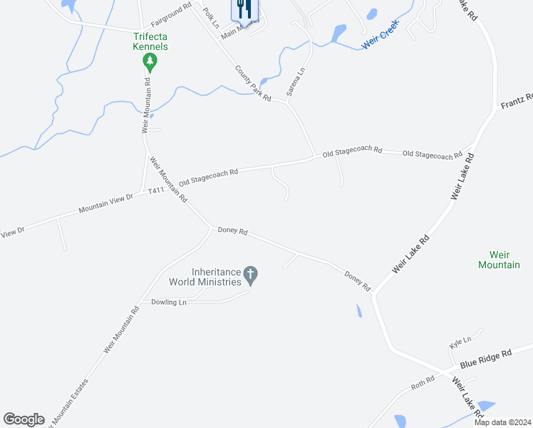 map of restaurants, bars, coffee shops, grocery stores, and more near 174 Old Stagecoach Road in Gilbert