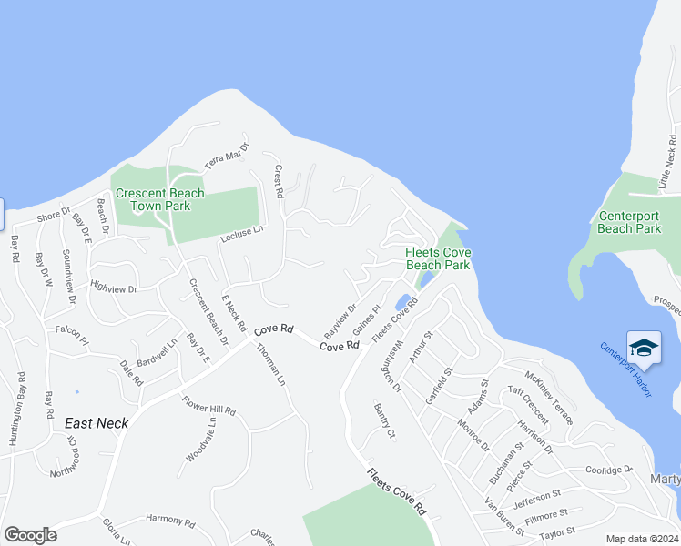 map of restaurants, bars, coffee shops, grocery stores, and more near 20 Valley Lane in Huntington