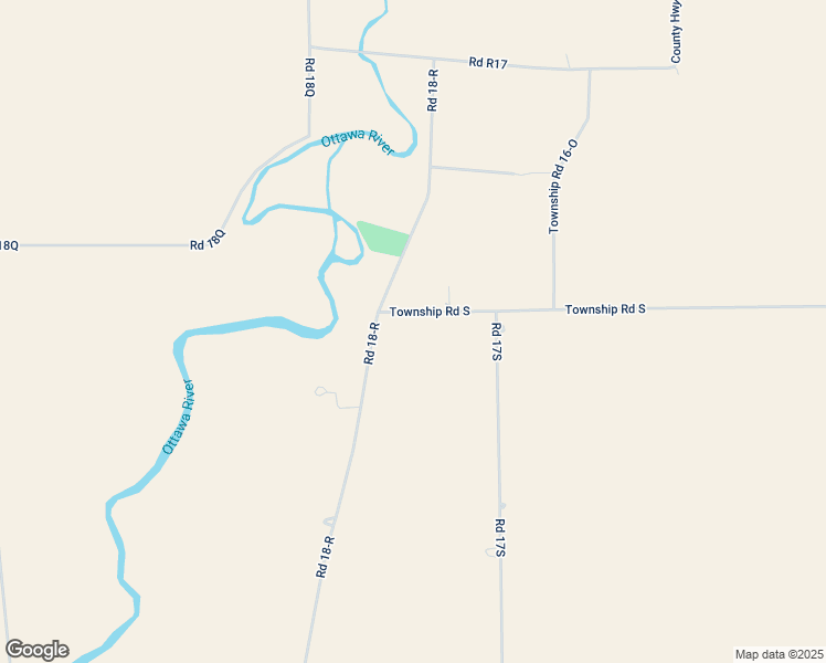 map of restaurants, bars, coffee shops, grocery stores, and more near 18039 Township Road South in Columbus Grove