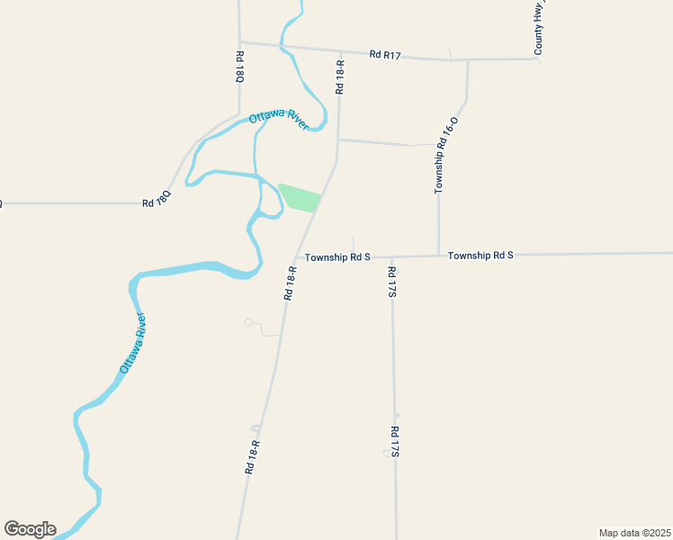 map of restaurants, bars, coffee shops, grocery stores, and more near 17971-17999 Township Road South in Columbus Grove