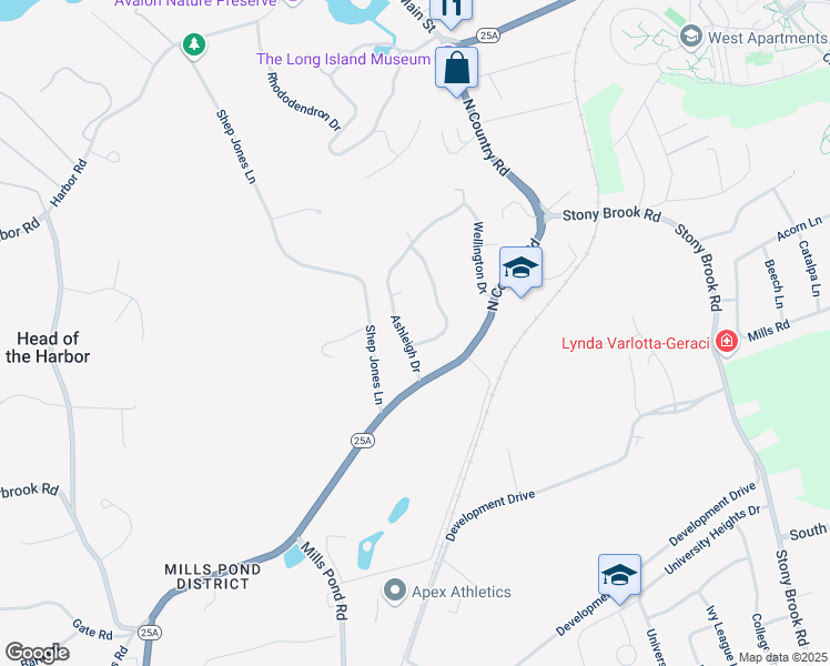 map of restaurants, bars, coffee shops, grocery stores, and more near 3 Cedarfield Terrace in Saint James