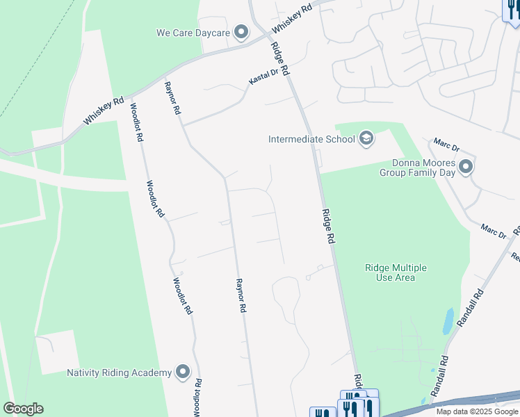 map of restaurants, bars, coffee shops, grocery stores, and more near 4 Calico Court in Ridge