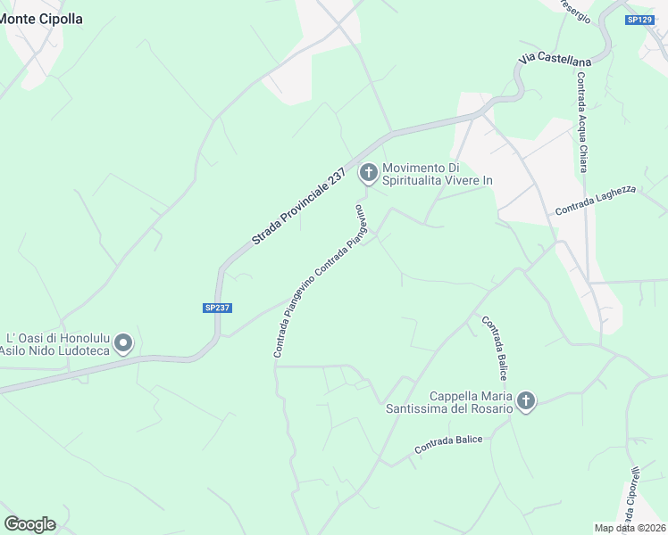 map of restaurants, bars, coffee shops, grocery stores, and more near 240 Contrada Piangevino in Città Metropolitana di Bari