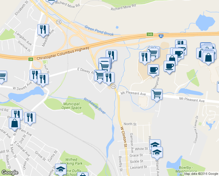 map of restaurants, bars, coffee shops, grocery stores, and more near 320 Highway 15 in Wharton