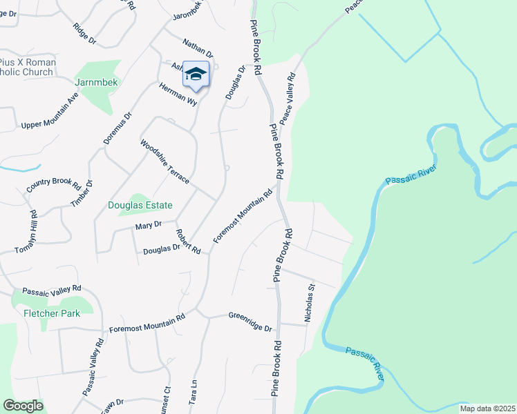 map of restaurants, bars, coffee shops, grocery stores, and more near 6 Foremost Mountain Road in Montville