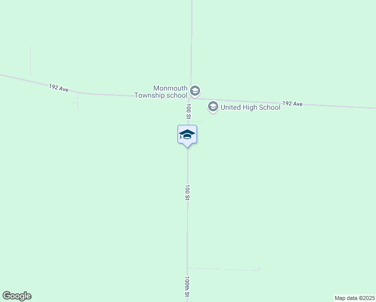 map of restaurants, bars, coffee shops, grocery stores, and more near 1905 100th Street in Monmouth