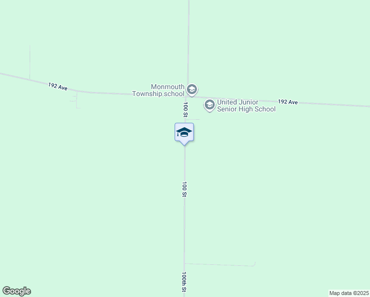 map of restaurants, bars, coffee shops, grocery stores, and more near 1905 100th Street in Monmouth