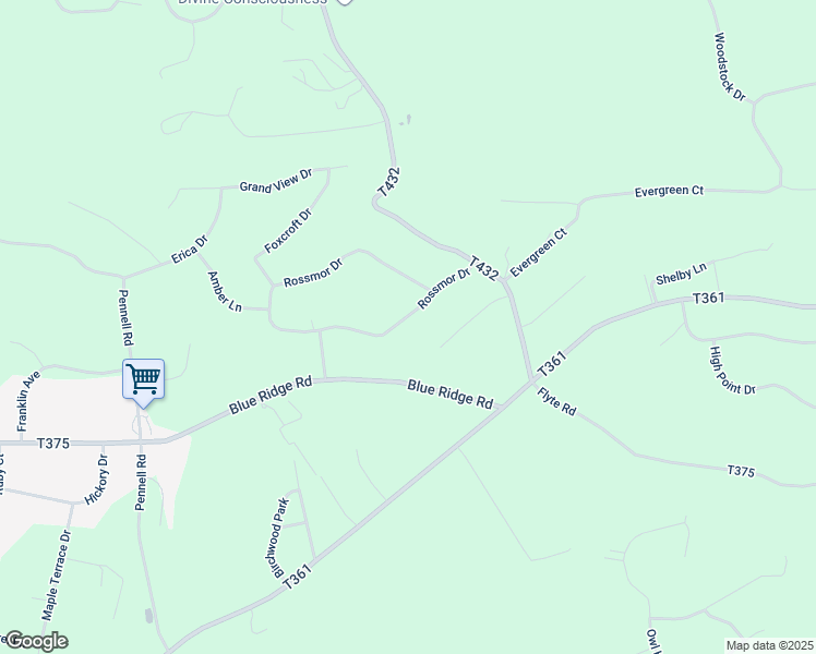 map of restaurants, bars, coffee shops, grocery stores, and more near 243 Rossmor Drive in Saylorsburg