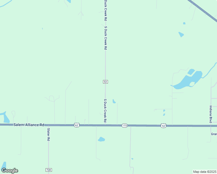 map of restaurants, bars, coffee shops, grocery stores, and more near 14627 South Duck Creek Road in Salem