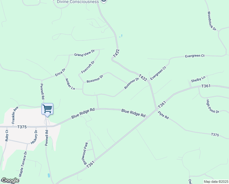 map of restaurants, bars, coffee shops, grocery stores, and more near 252 Rossmor Drive in Saylorsburg