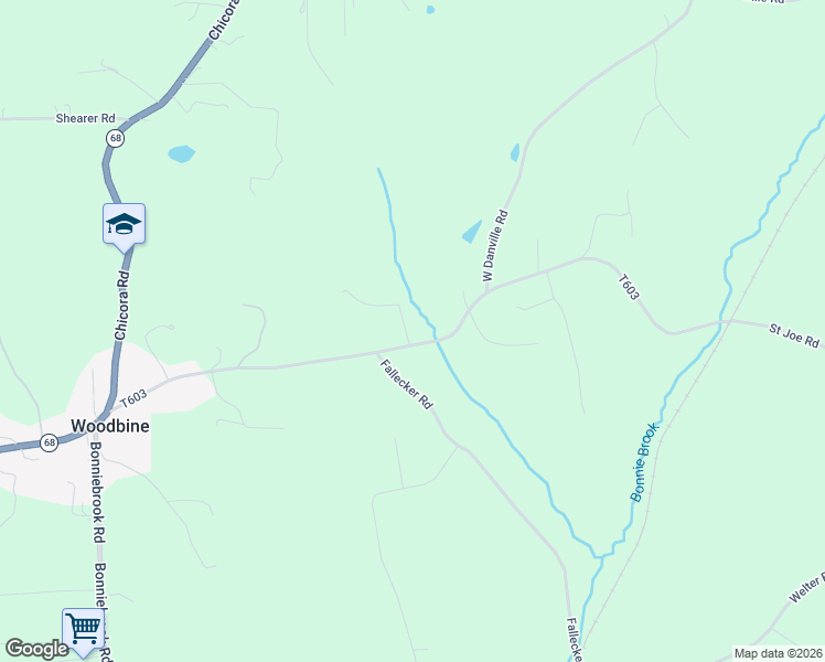 map of restaurants, bars, coffee shops, grocery stores, and more near 207 Saint Joe Road in Butler