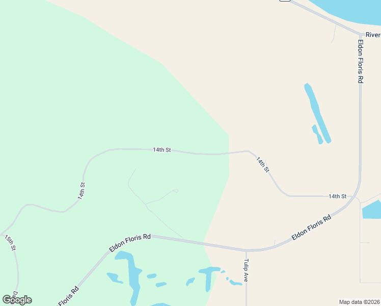 map of restaurants, bars, coffee shops, grocery stores, and more near 14th Street in Eldon