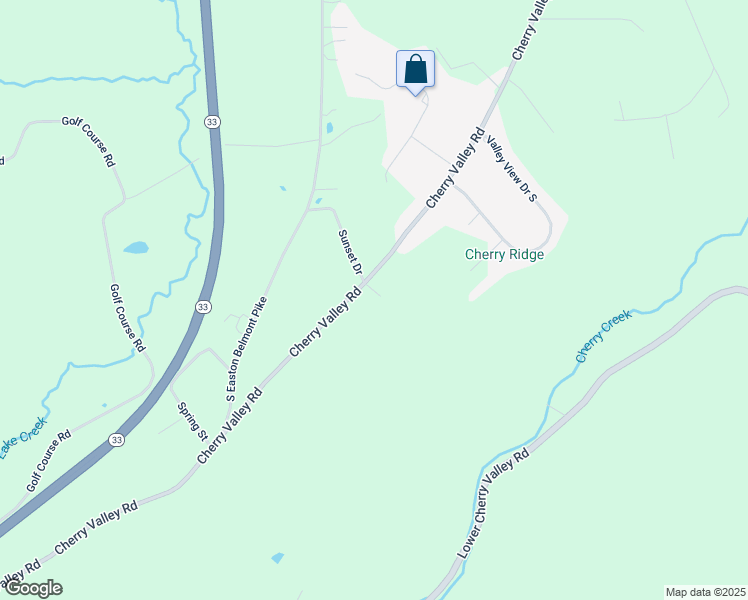 map of restaurants, bars, coffee shops, grocery stores, and more near 5428 Cherry Valley Road in Saylorsburg