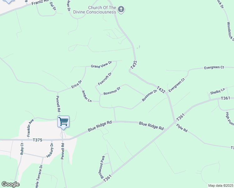 map of restaurants, bars, coffee shops, grocery stores, and more near 330 Rossmor Drive in Saylorsburg