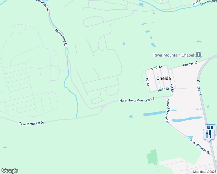 map of restaurants, bars, coffee shops, grocery stores, and more near Pocahontas Drive in Schuylkill County