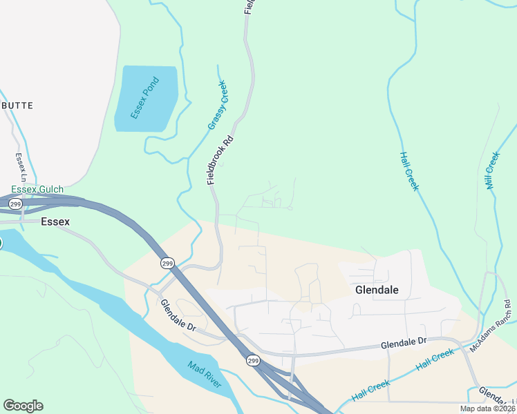 map of restaurants, bars, coffee shops, grocery stores, and more near 245 Parker Lane in McKinleyville