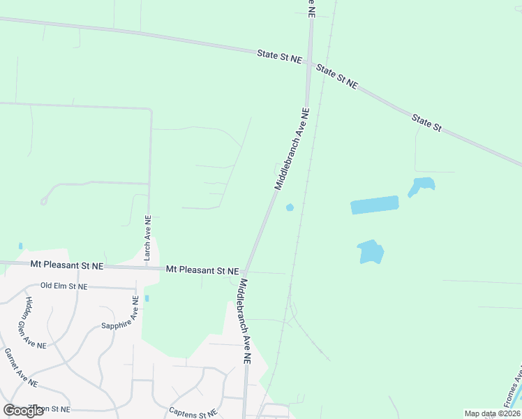 map of restaurants, bars, coffee shops, grocery stores, and more near 8731 Middlebranch Avenue Northeast in Canton