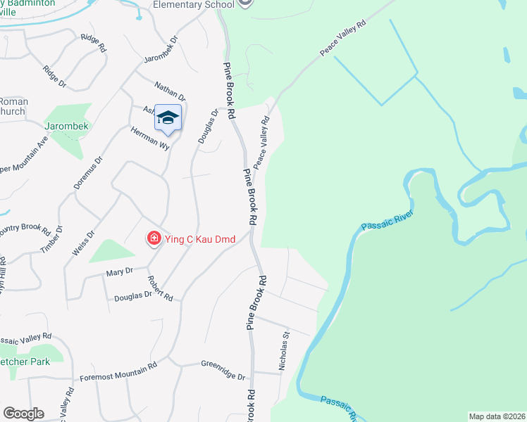 map of restaurants, bars, coffee shops, grocery stores, and more near 84 Pine Brook Road in Montville