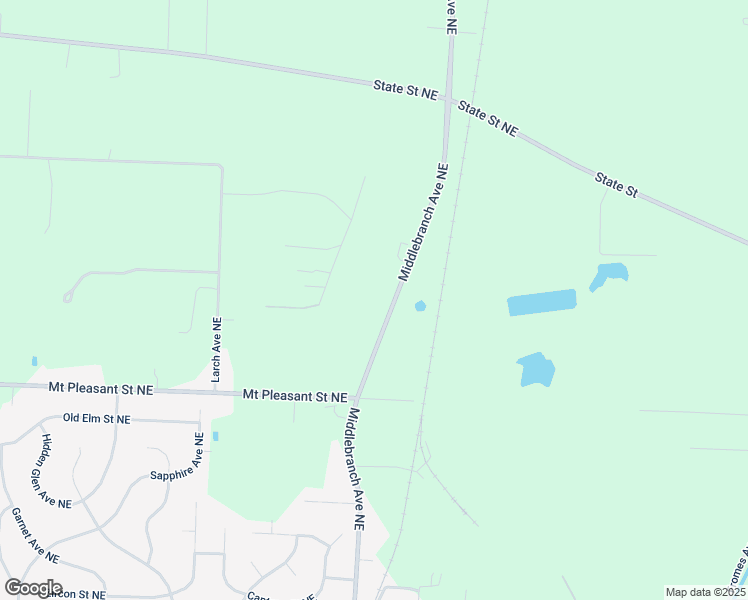 map of restaurants, bars, coffee shops, grocery stores, and more near 8731 Middlebranch Avenue Northeast in Canton