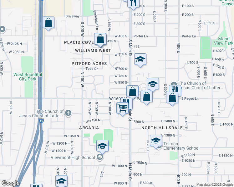 map of restaurants, bars, coffee shops, grocery stores, and more near 96 Village Square Road in Centerville