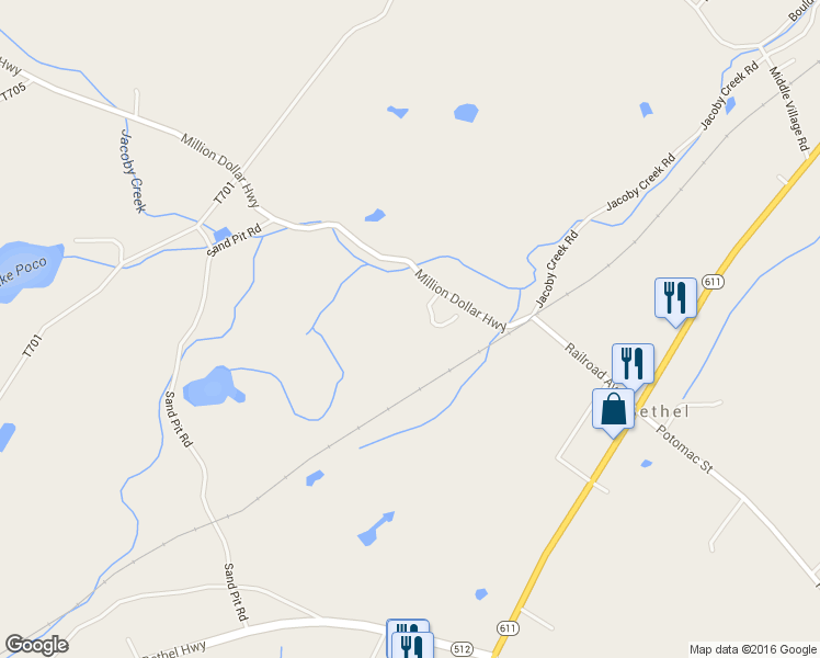 map of restaurants, bars, coffee shops, grocery stores, and more near 52 Million Dollar Highway in Mount Bethel