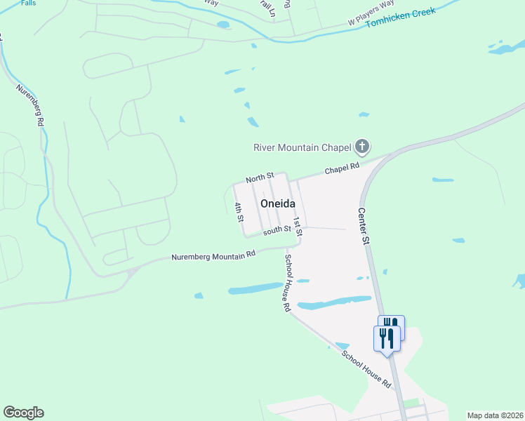 map of restaurants, bars, coffee shops, grocery stores, and more near 59 3rd Street in McAdoo