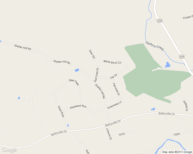 map of restaurants, bars, coffee shops, grocery stores, and more near Golf View Drive in Kunkletown