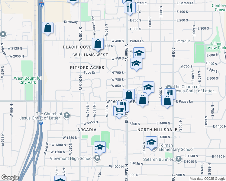 map of restaurants, bars, coffee shops, grocery stores, and more near 92 Centerville Commons Way in Centerville