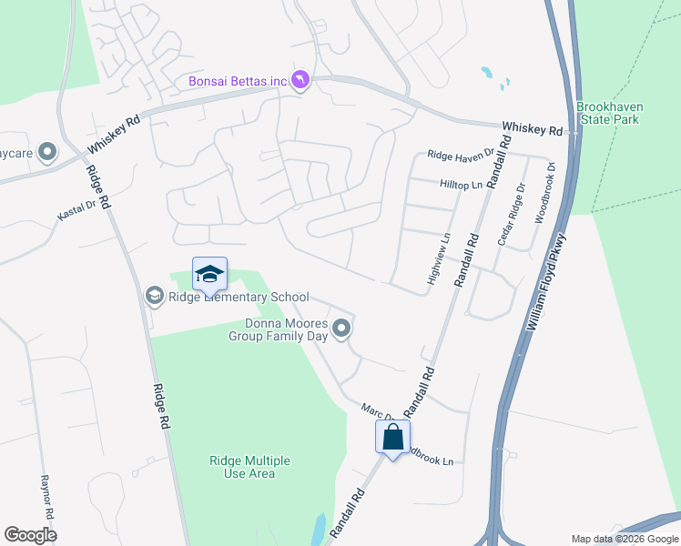 map of restaurants, bars, coffee shops, grocery stores, and more near 240 Belfast Lane in Ridge