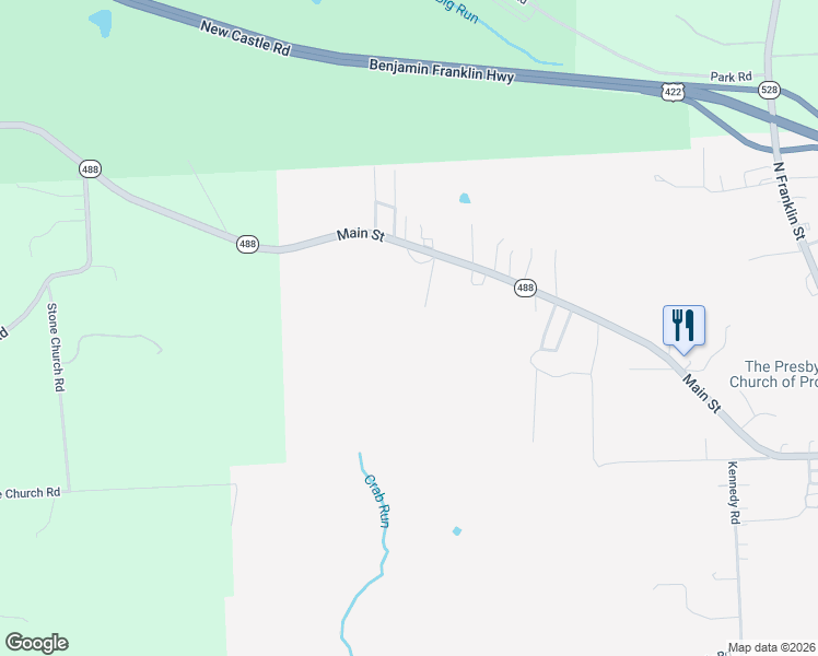 map of restaurants, bars, coffee shops, grocery stores, and more near 140 Aljuron Lane in Prospect