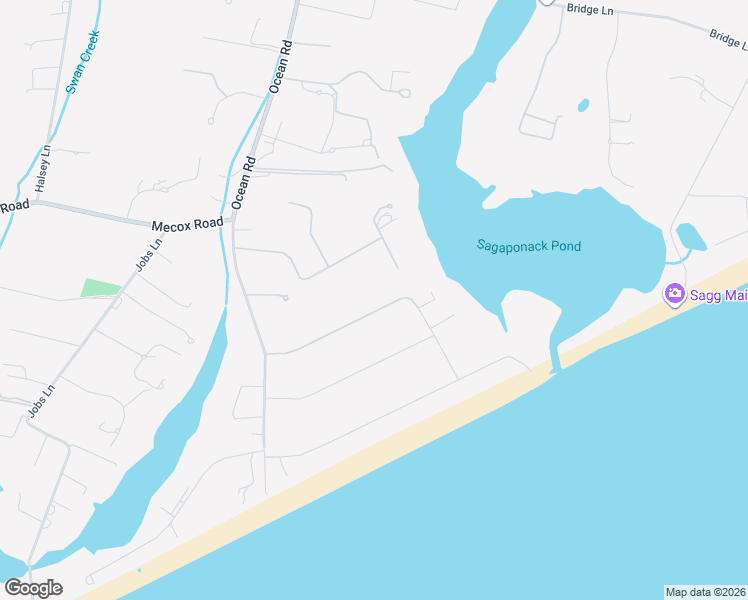 map of restaurants, bars, coffee shops, grocery stores, and more near 144 Meadowlark Lane in Bridgehampton