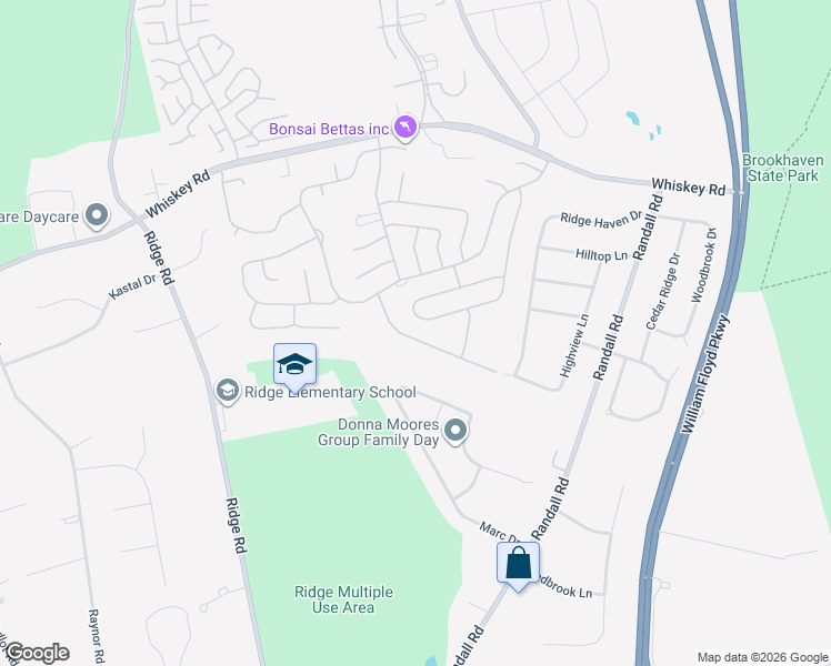 map of restaurants, bars, coffee shops, grocery stores, and more near 219 Belfast Lane in Ridge
