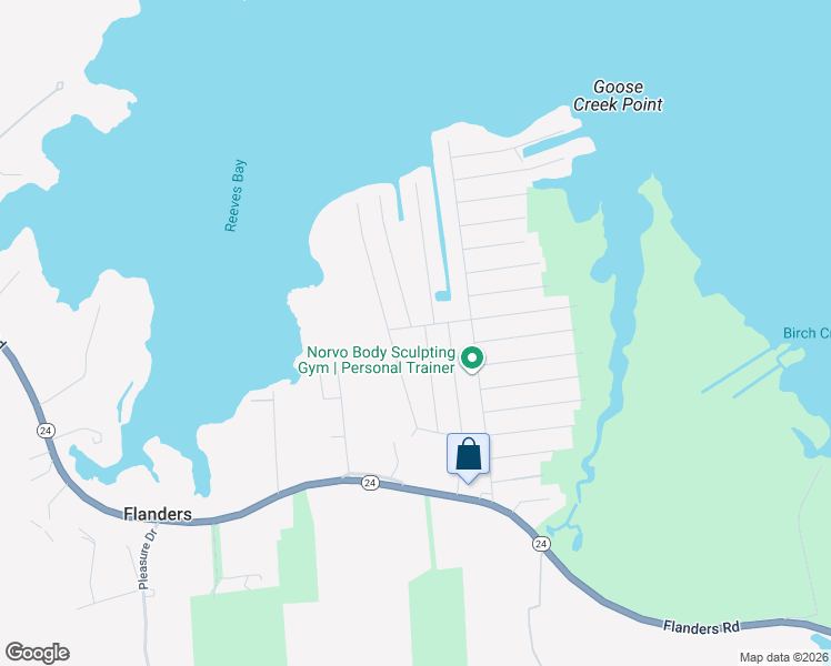 map of restaurants, bars, coffee shops, grocery stores, and more near 67 Sylvan Avenue in Flanders