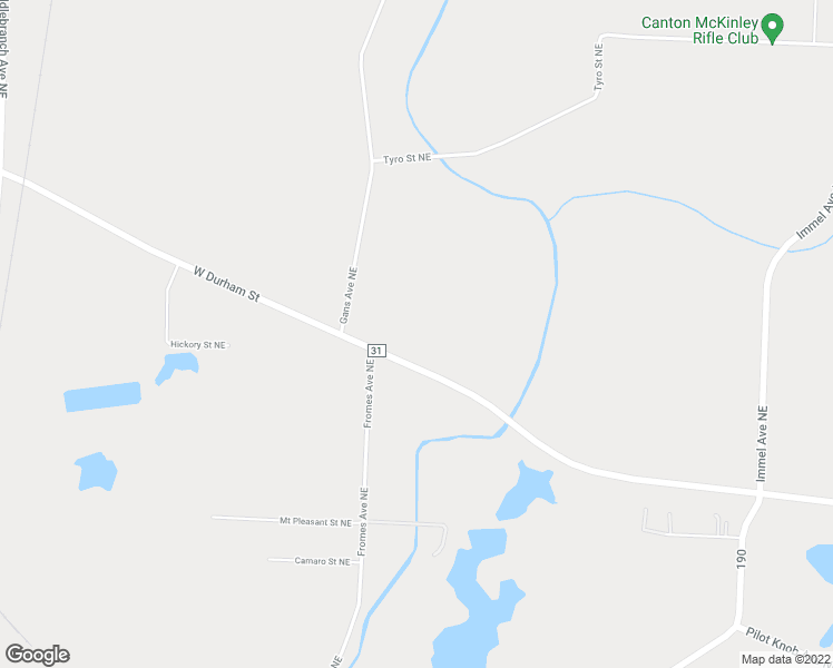 map of restaurants, bars, coffee shops, grocery stores, and more near 3835 State Street Northeast in Canton