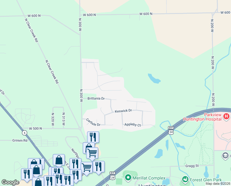 map of restaurants, bars, coffee shops, grocery stores, and more near 448 Kings Cross in Huntington